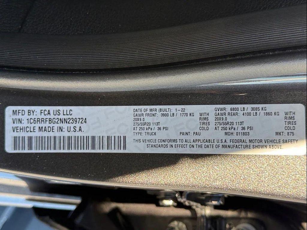 used 2022 Ram 1500 car, priced at $34,797