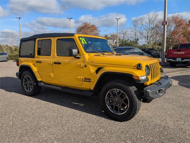 used 2021 Jeep Wrangler Unlimited car, priced at $30,000