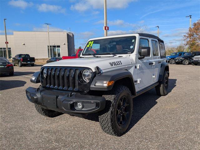 used 2021 Jeep Wrangler car, priced at $33,000