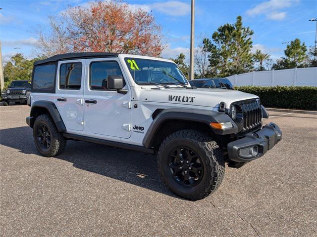 used 2021 Jeep Wrangler car, priced at $33,000