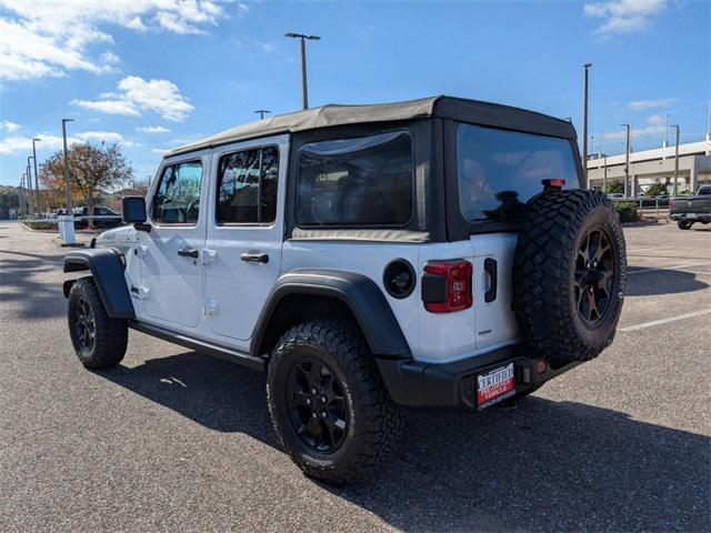 used 2021 Jeep Wrangler car, priced at $33,000