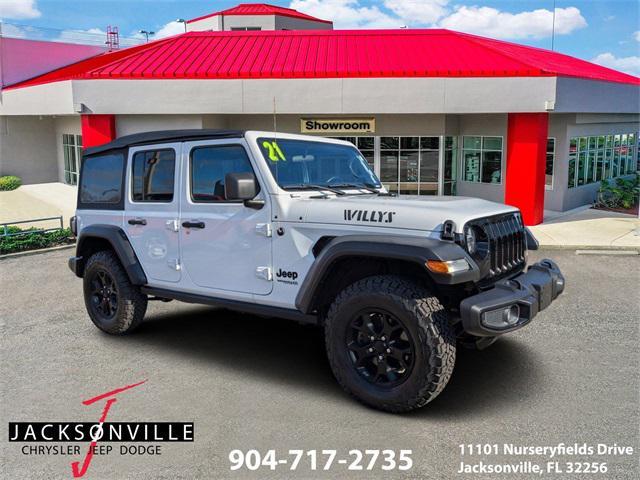 used 2021 Jeep Wrangler car, priced at $33,000