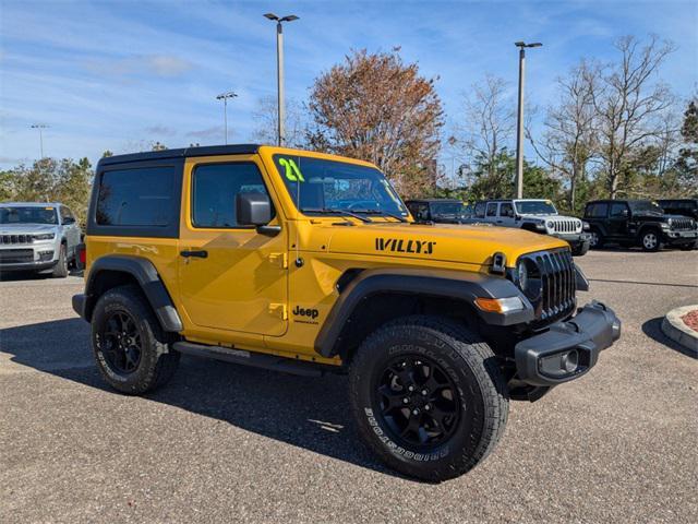 used 2021 Jeep Wrangler car, priced at $28,000