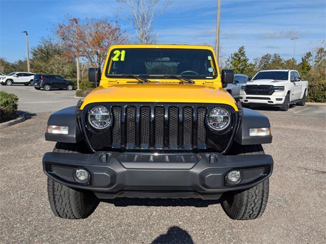 used 2021 Jeep Wrangler car, priced at $28,000