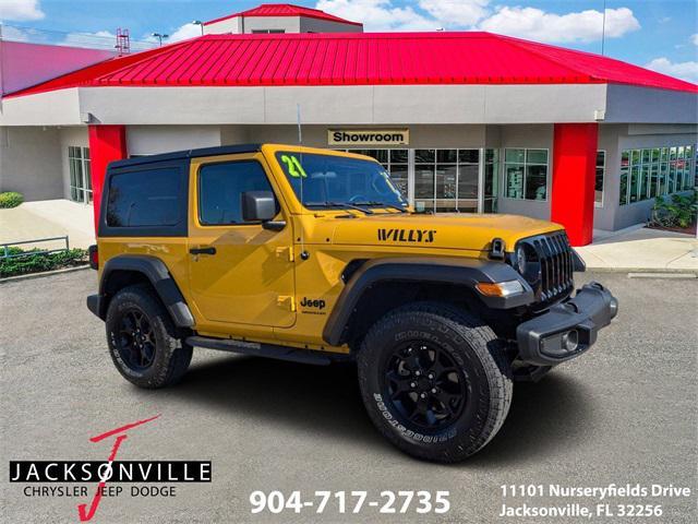 used 2021 Jeep Wrangler car, priced at $28,000