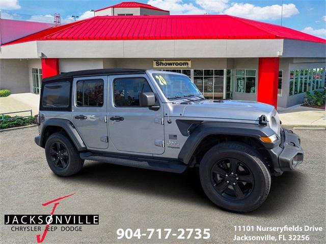 used 2020 Jeep Wrangler Unlimited car, priced at $26,500