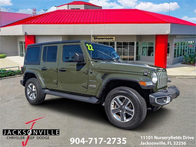 used 2022 Jeep Wrangler Unlimited car, priced at $35,500