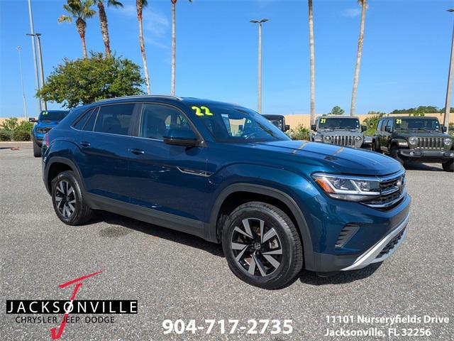 used 2022 Volkswagen Atlas Cross Sport car, priced at $23,500