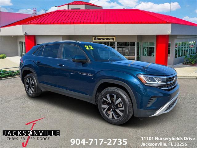 used 2022 Volkswagen Atlas Cross Sport car, priced at $23,500