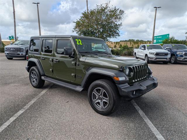 used 2022 Jeep Wrangler Unlimited car, priced at $33,990