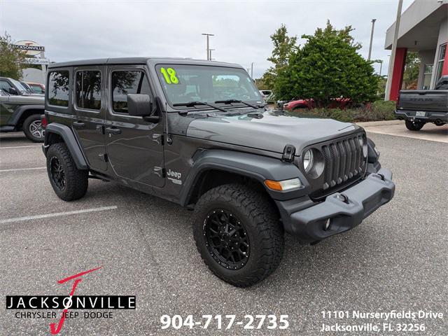 used 2018 Jeep Wrangler Unlimited car, priced at $21,990