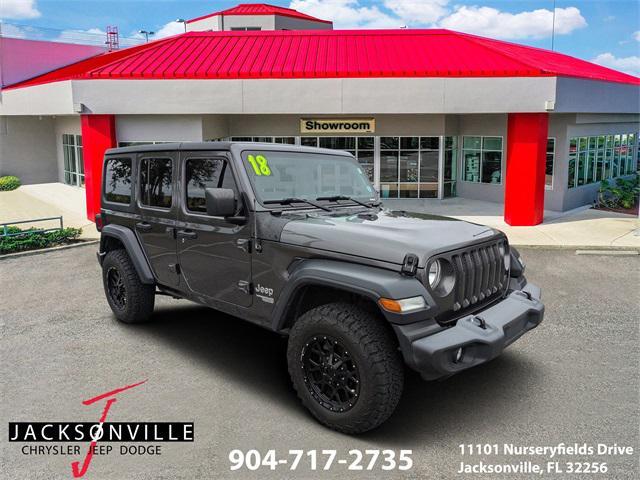 used 2018 Jeep Wrangler Unlimited car, priced at $21,990