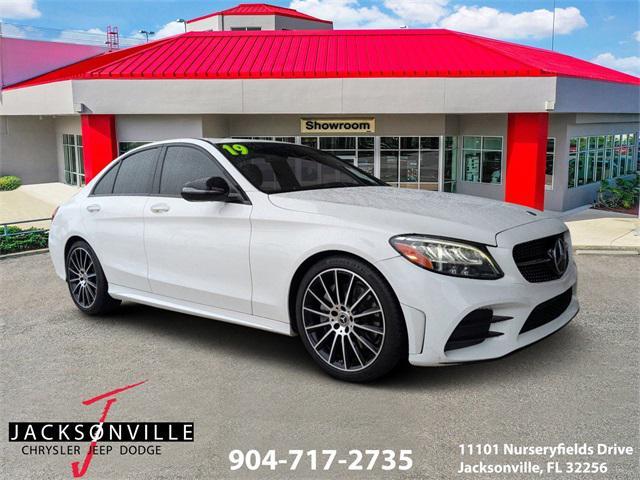 used 2019 Mercedes-Benz C-Class car, priced at $22,000