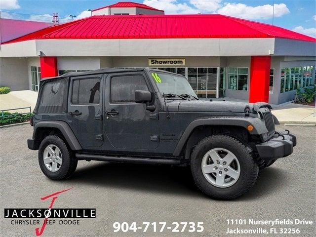 used 2016 Jeep Wrangler Unlimited car, priced at $21,980