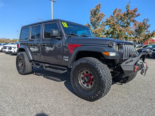 used 2018 Jeep Wrangler Unlimited car, priced at $22,990