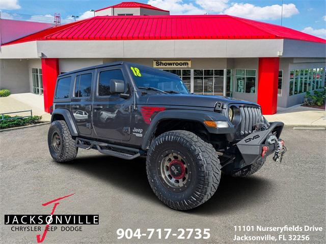 used 2018 Jeep Wrangler Unlimited car, priced at $22,990