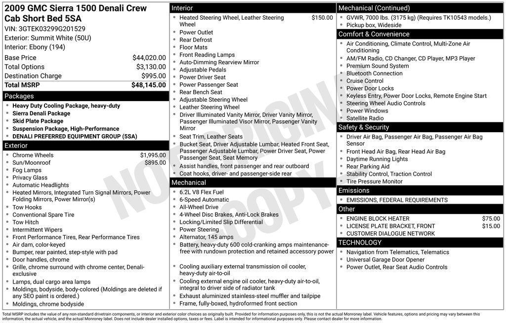 used 2009 GMC Sierra 1500 car, priced at $6,500