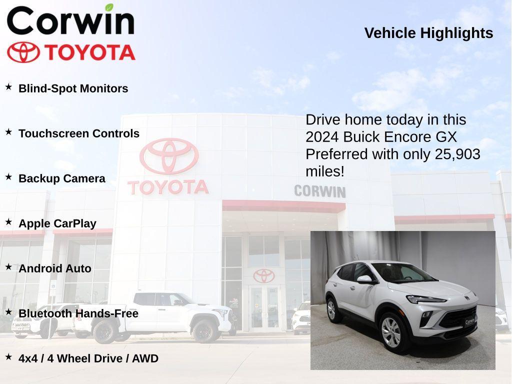 used 2024 Buick Encore GX car, priced at $22,573
