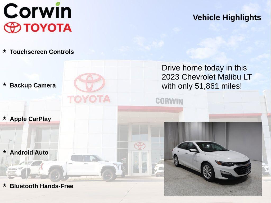 used 2023 Chevrolet Malibu car, priced at $16,500