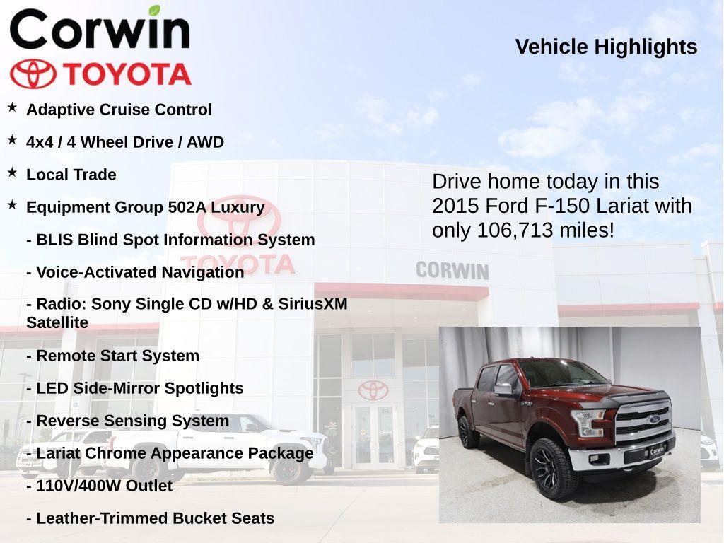 used 2015 Ford F-150 car, priced at $23,985