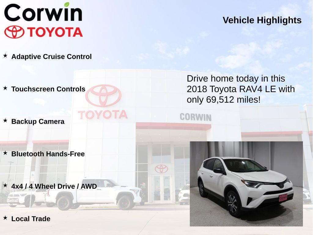 used 2018 Toyota RAV4 car, priced at $19,987