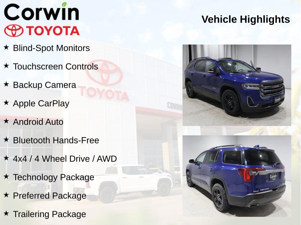 used 2023 GMC Acadia car, priced at $31,100