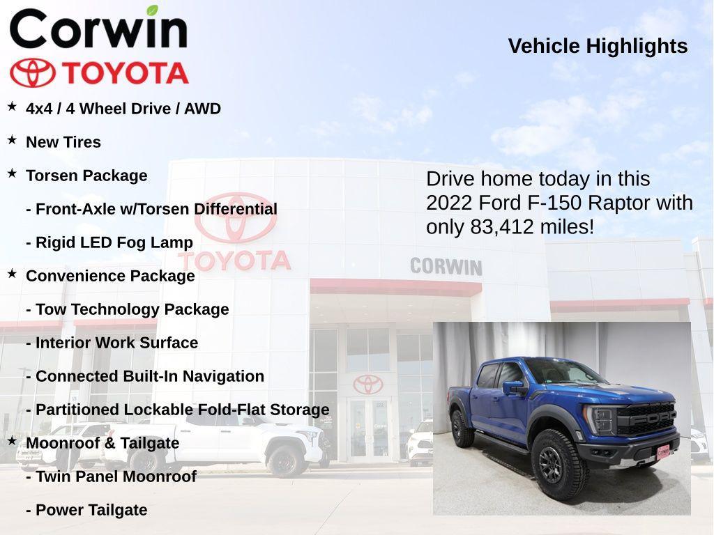 used 2022 Ford F-150 car, priced at $52,800