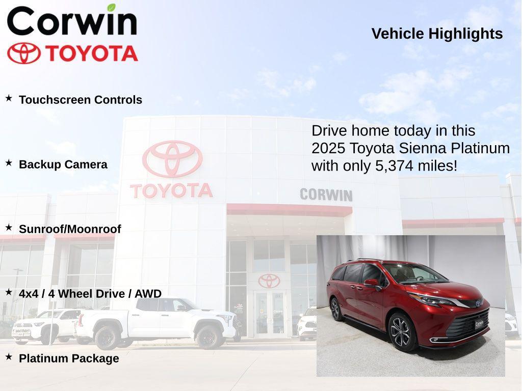 used 2025 Toyota Sienna car, priced at $59,998
