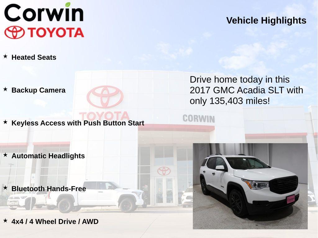 used 2017 GMC Acadia car, priced at $11,688