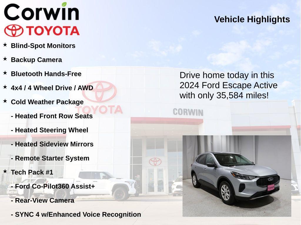 used 2024 Ford Escape car, priced at $21,250