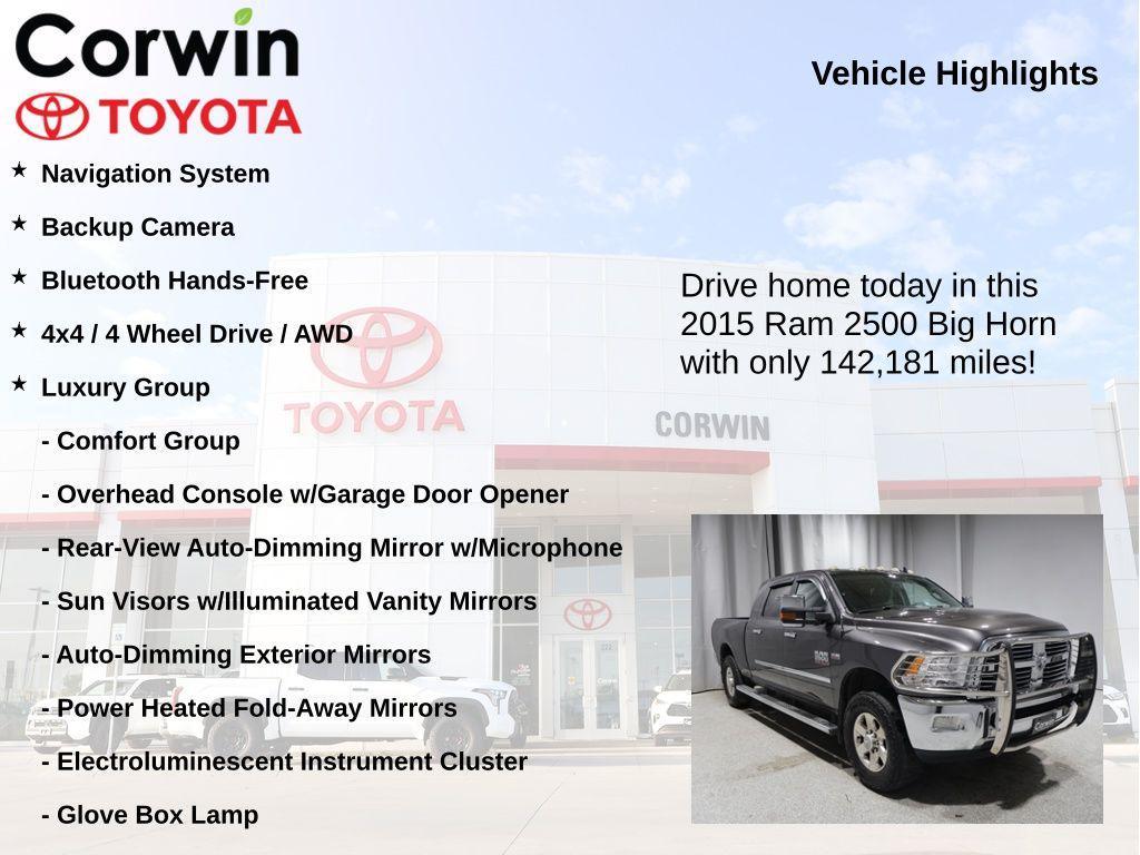 used 2015 Ram 2500 car, priced at $24,720