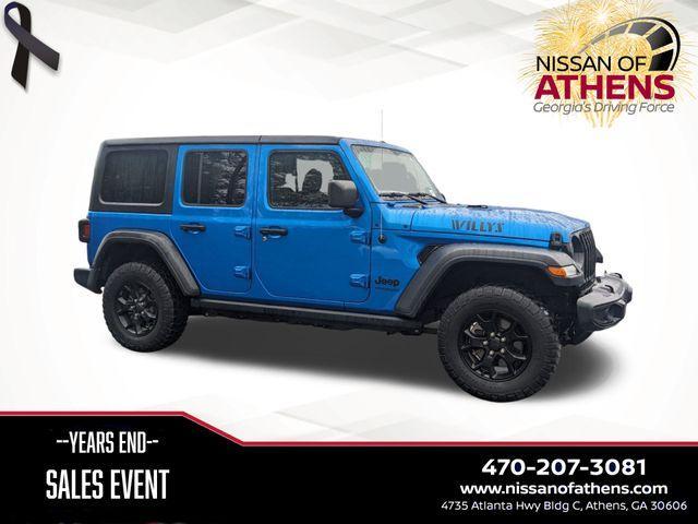 used 2021 Jeep Wrangler Unlimited car, priced at $28,643