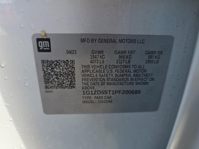 used 2023 Chevrolet Malibu car, priced at $16,500