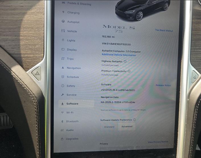 used 2016 Tesla Model S car, priced at $18,500