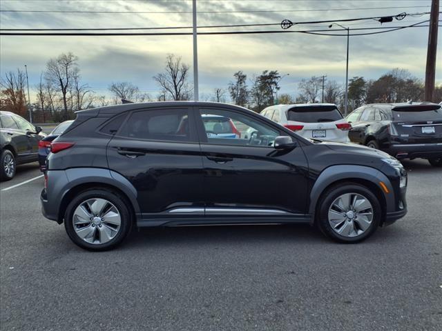 used 2021 Hyundai Kona EV car, priced at $18,000