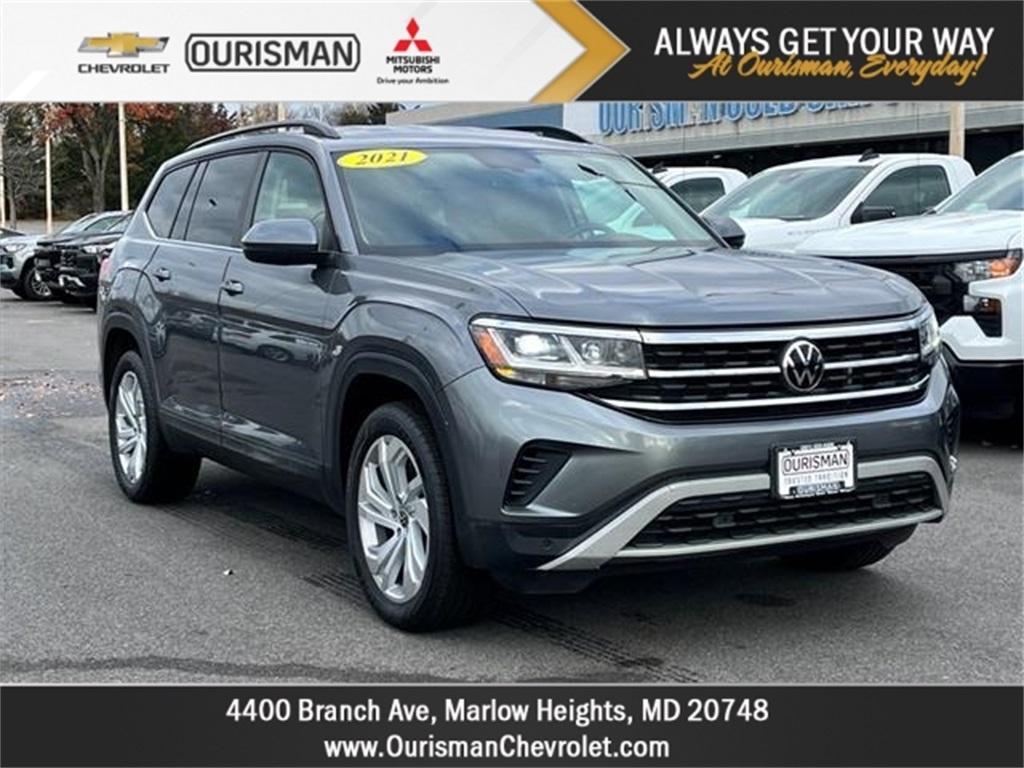 used 2021 Volkswagen Atlas car, priced at $24,500