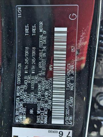 new 2025 Toyota Land Cruiser car, priced at $55,090