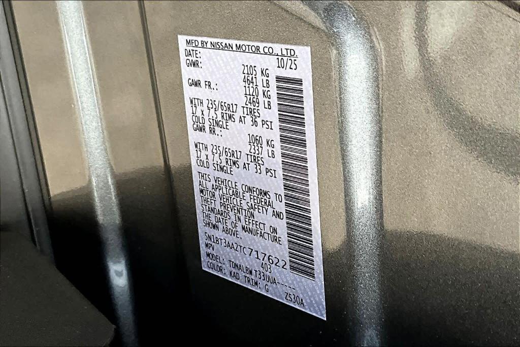 new 2026 Nissan Rogue car, priced at $28,810