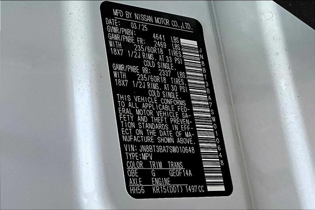 new 2025 Nissan Rogue car, priced at $31,260