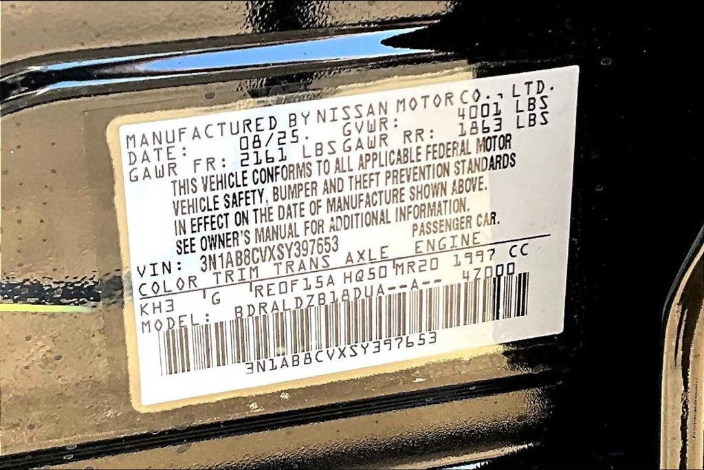 new 2025 Nissan Sentra car, priced at $22,130