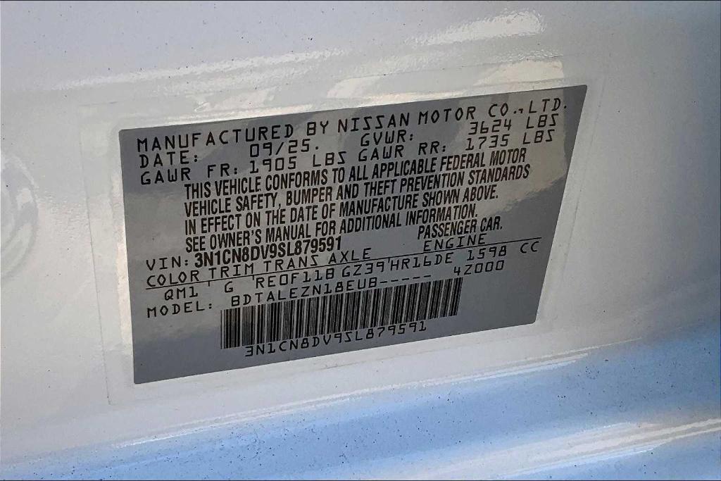 new 2025 Nissan Versa car, priced at $16,890