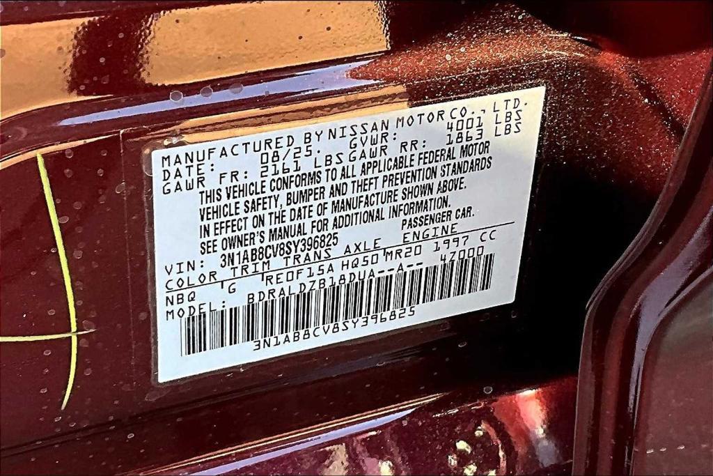 new 2025 Nissan Sentra car, priced at $22,250