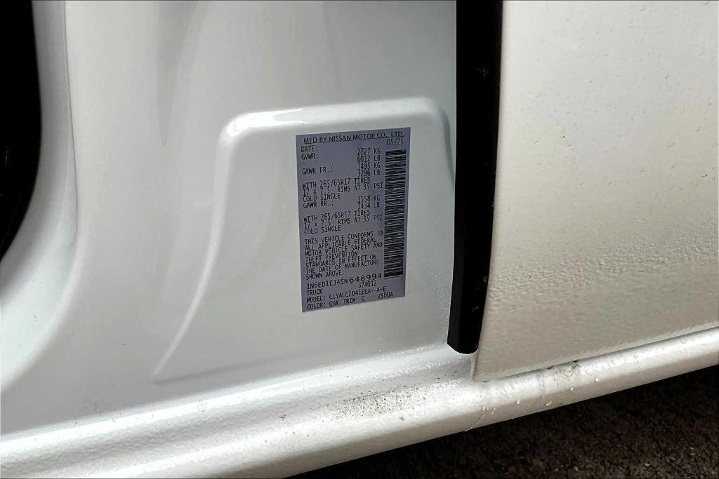 new 2025 Nissan Frontier car, priced at $36,425