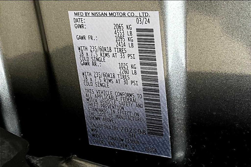 used 2024 Nissan Rogue car, priced at $25,738
