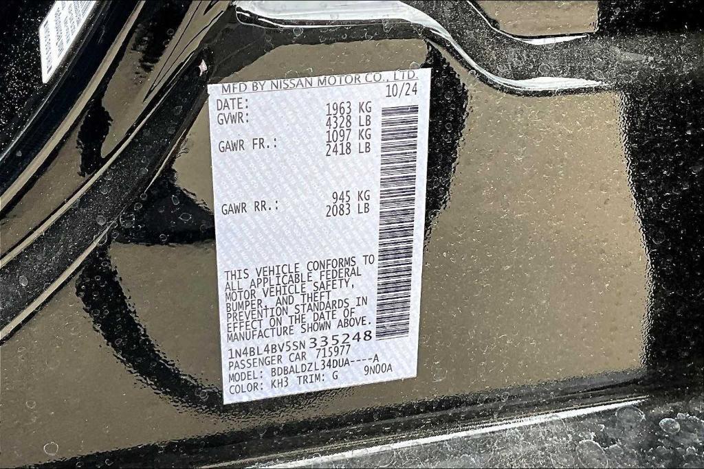 new 2025 Nissan Altima car, priced at $25,775