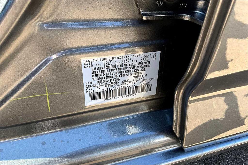new 2025 Nissan Sentra car, priced at $22,800