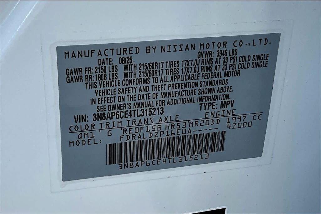 new 2026 Nissan Kicks car, priced at $25,195