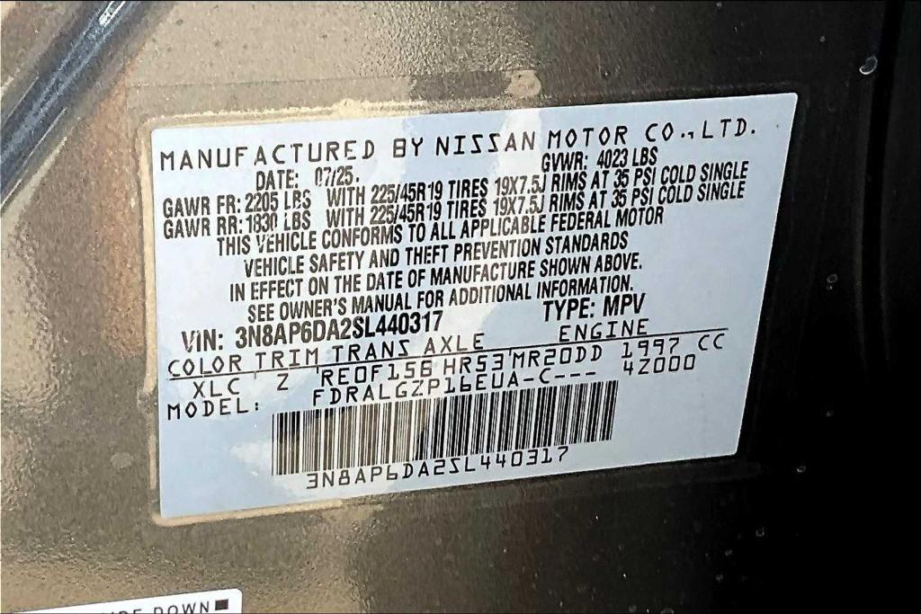 new 2025 Nissan Kicks car, priced at $24,418