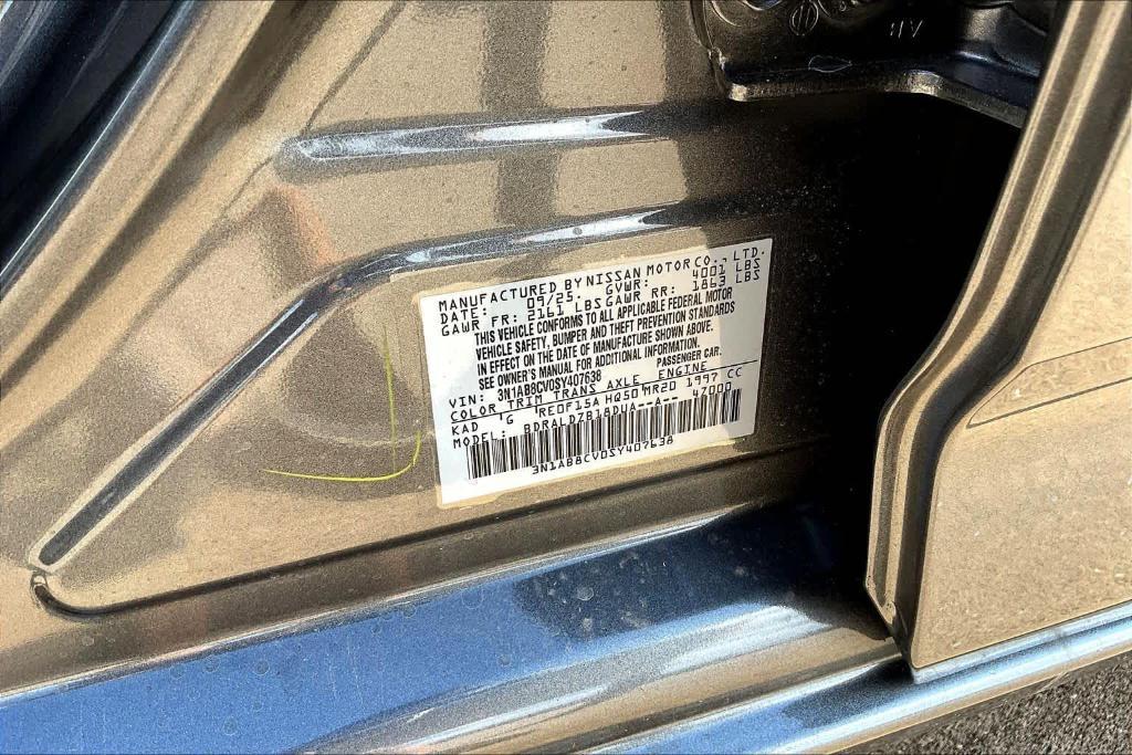 new 2025 Nissan Sentra car, priced at $21,495