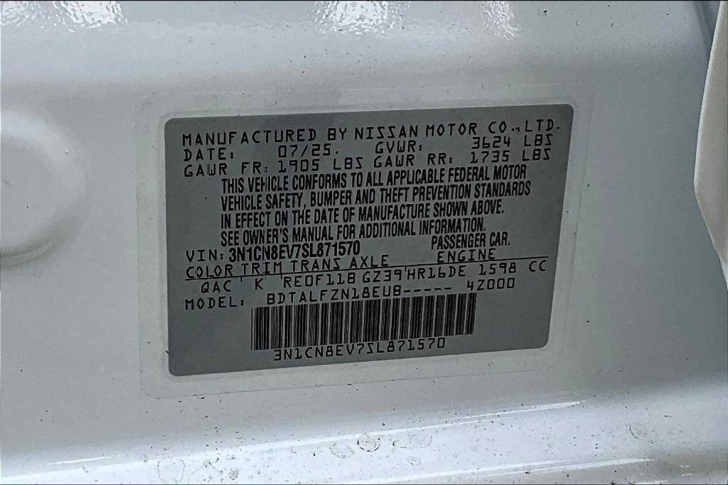 new 2025 Nissan Versa car, priced at $22,745
